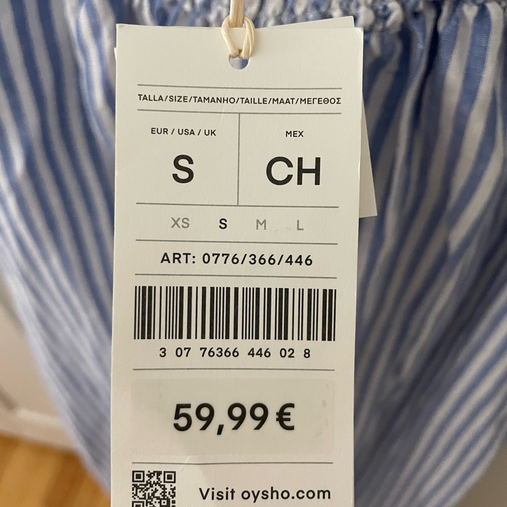 COPY - Striped Linen halter dress - new with tags - Picture 2 of 4